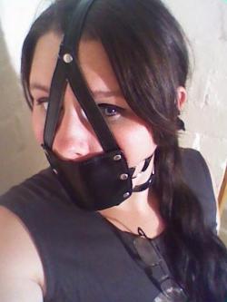 gagged4life:  dollysplayroom:  Gag selfie