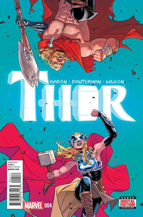 imagerydorkemon:  russelldauterman:  THOR VS. THOR preview time! A peak at Thor #4, written by Jason Aaron, with art by me and Matt Wilson.  On sale Wednesday, January 28th.  :)  Oh shit