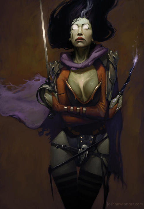 Witch Huntress by joshnewtonart