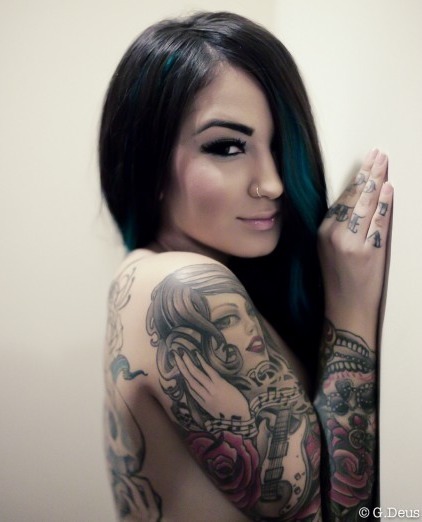 XXX tattooedladiesmetal:  Sayeh Golchin photo