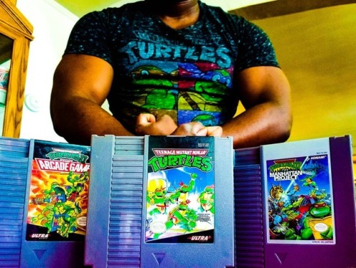 Gains in the Half-Shell! Turtle Power!!!! Anyone like TMNT and the nes games??? #fitness #retrogamin