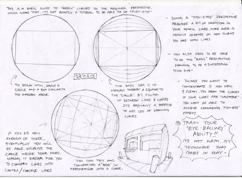 seandunkley:  toshinho:  PERSPECTIVE & WARPED PERSPECTIVE TUTORIALS with Samples   Please consider REBLOG and not just like, cause you’re not only supporting me but help others with getting use to perspective drawing!   I’ve archived series of