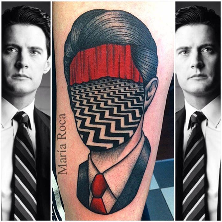 Another impressive Twin Peaks tattoo starring Dale Cooper!
◭ Welcome to Twin Peaks ◭ http://ift.tt/1pCFxAW via http://ift.tt/OF8QRD