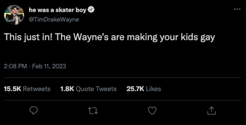 Another Chapter Of My "The Waynes On Twitter" AO3 Work