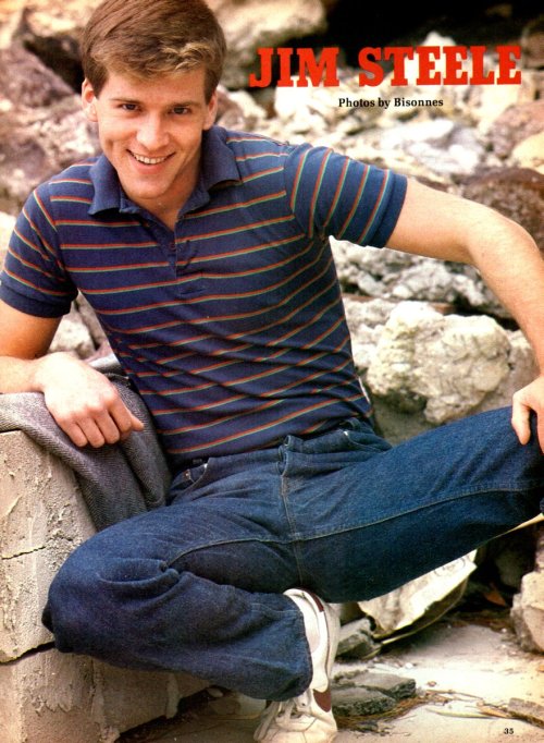 From ADVOCATE MEN (June 1985) Model is Jim Steele
