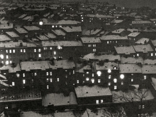 gacougnol:Ferdinand BucinaNight View of Zizkov RoofsFrom “Prague Nightlife” book