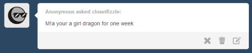 closetfizzle:  Fizzle: Wh-wh-wh-WHAT?! H-how?! Why?!  ((Mod: Sorry, but I ain’t gonna’ keep Fizz a girl for an entire week XP Not that I don’t approve of it tho… Well, with the amount of female fizzle questions I’ve been receiving, I suppose