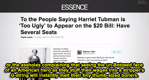 micdotcom:  Watch: Samantha Bee also had some words for people who think Tubman should
