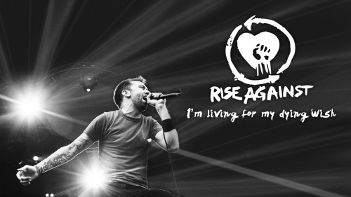 this-is-my-camera:Rise Against, Tim Mcilrath, Wallpaper.I’m living for my dying wish!
