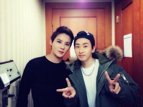 @1215thexiahtic: My friend Hyukjae who came to watch my musical yesterday.. Although he&rsquo;s Eunh