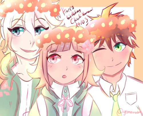 wishing a happy (late) birthday to chiaki and chihiro, and have a special preview of a dtyis im work