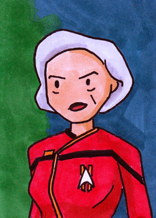 startrekscribbles:Day 254 - Admiral JanewayI write a little about every image at Lee Draws 365 Star 