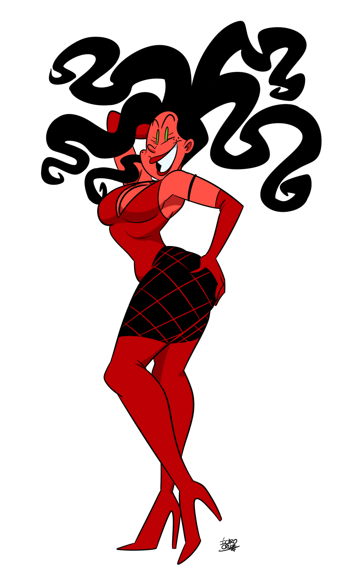 icarocruzart:  Siena’s ready for Halloween!   sedusa&hellip;good choice