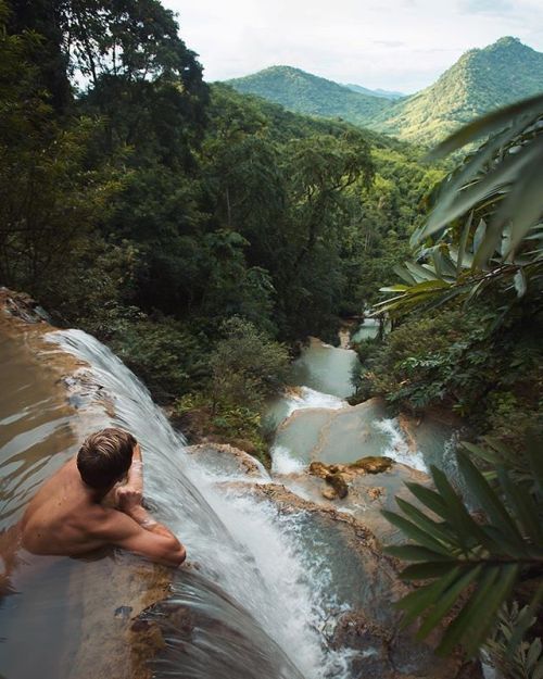 tentree: Relaxing in the natural pools of a waterfall in Laos PC: @josiahwg #tentree ten trees are p