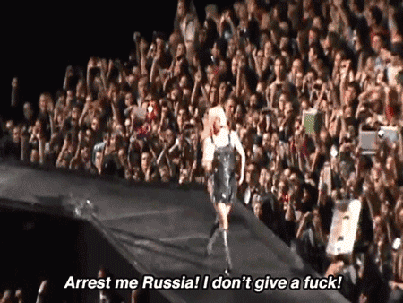 bai-marionette:  ethnicrage:  I love you Gaga.  Shame on the Russian government. 