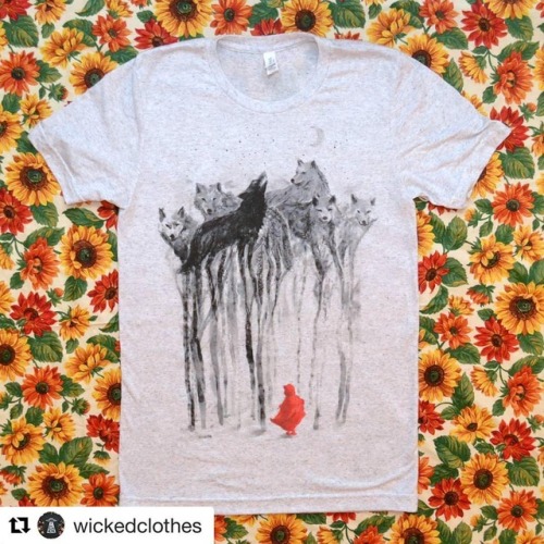 Into the Woods: another design of mine on @wickedclothes tee.Thanks guys for displaying my designs