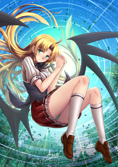 adsoutoart:  Asia Argento  Asia is one of the heroines in High School DxD series, she is a gentle girl with the power to heal the wounds of humans, demons, angels and fallen angels, also she is one of Issei’s Fiancees   