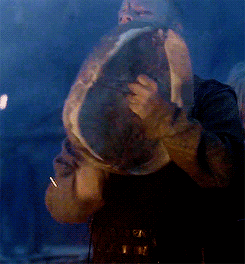 metal-mistress:  eomer-eadig:Wardruna’s Einar Selvik in Vikings 3.06, Born Again