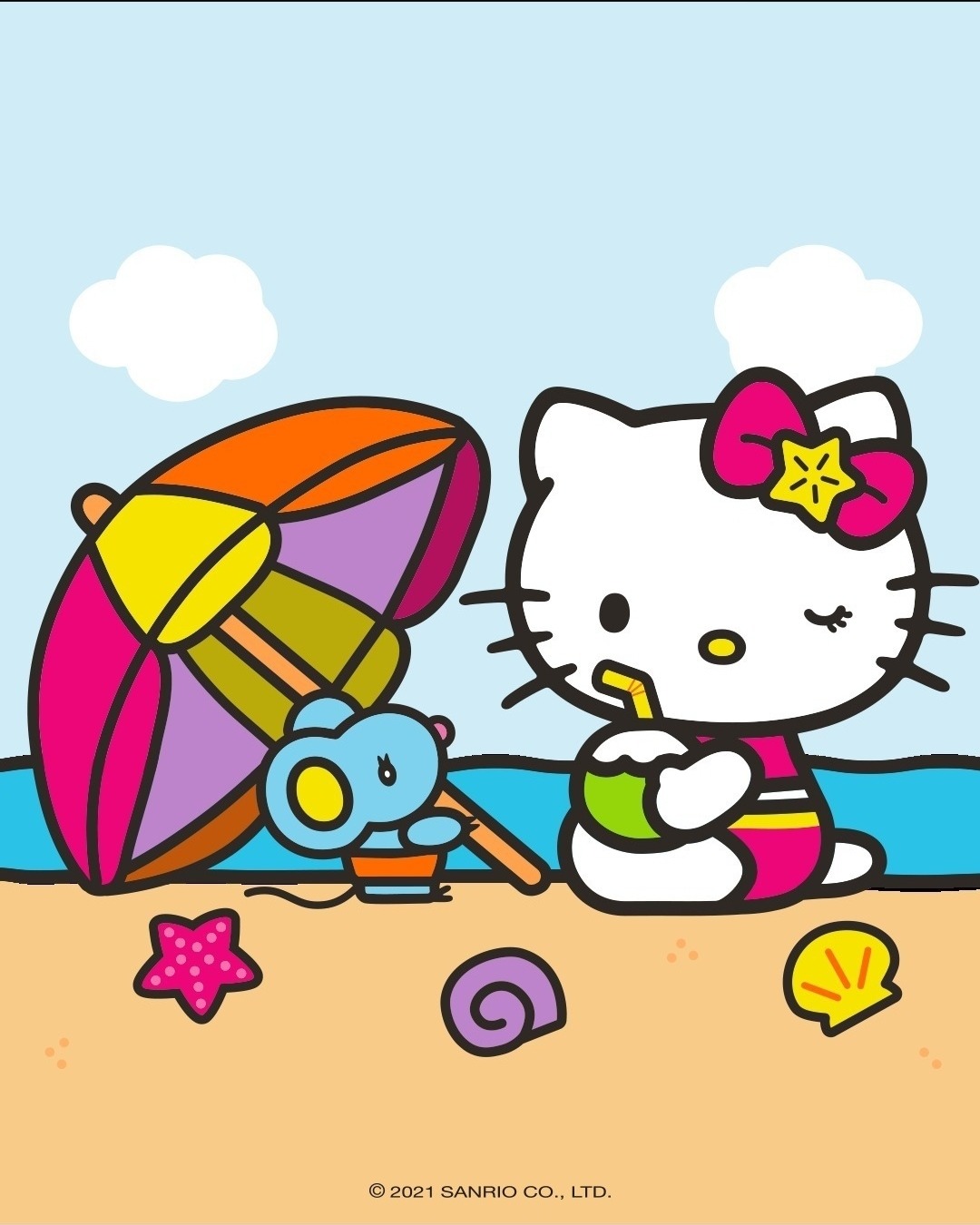 hello kitty summer clipart