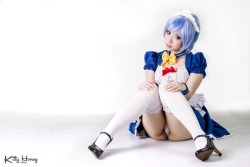 Rei Ayanami Maid cosplay 03 by Kitty-Honey