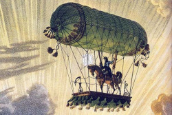 theparisreview:  “Pierre Testu-Brissy was a pioneering French balloonist who achieved fame for making many flights astride animals, particularly horses.” For more of this morning’s roundup, click here.