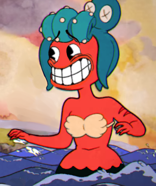 the-screaming-birb:I made really cursed image “°&gt;° If anybody knows how to perm