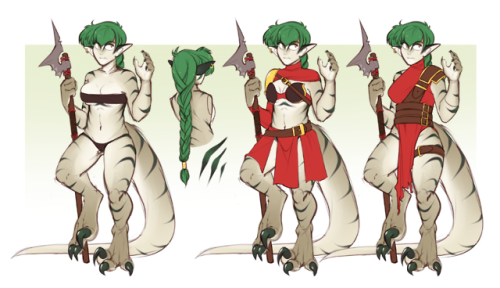 Some more tasty character refs for your viewing pleasure!Feat. Rakya, the Lizardwoman; Asta/Helia/Se