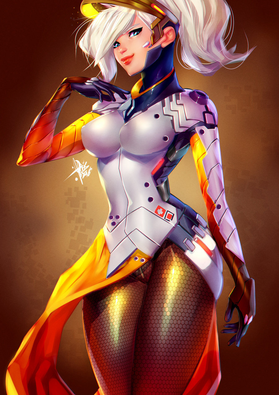 topsu01:   Mercy-Overwatch-FANART :D   patreon.com/xdtopsu01–HQ–visit my patreon–