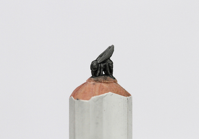 exhibition-ism:  Diem Chau&rsquo;s miniature pencil and crayon sculptures. 