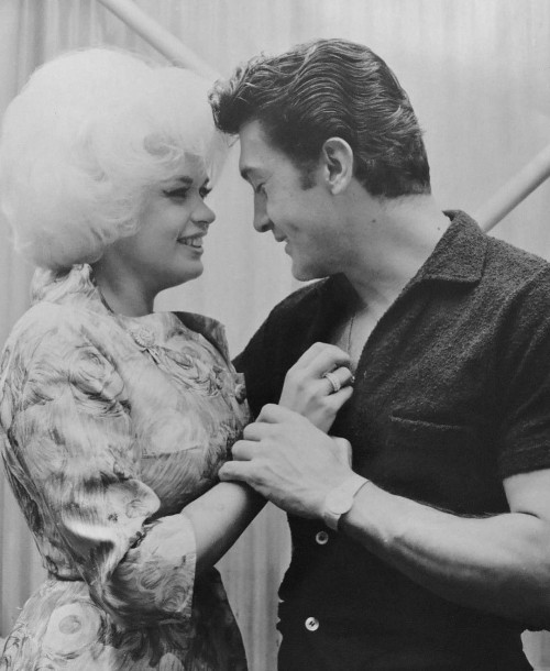 vintageeveryday:Nelson Sardelli and Jayne Mansfield during their dating days.