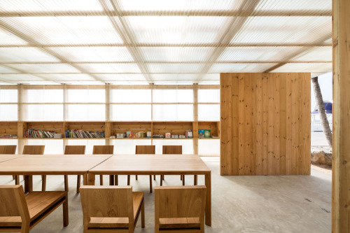 {Just really appreciating the simplicity and honesty of this library project in Thailand designed by