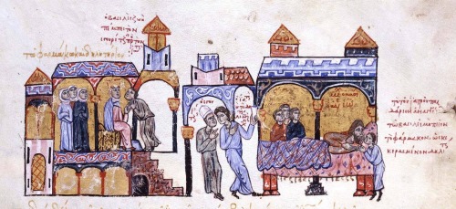 Illustrations from a 12th century Byzantine manuscript the “Madrid Skylitzes”