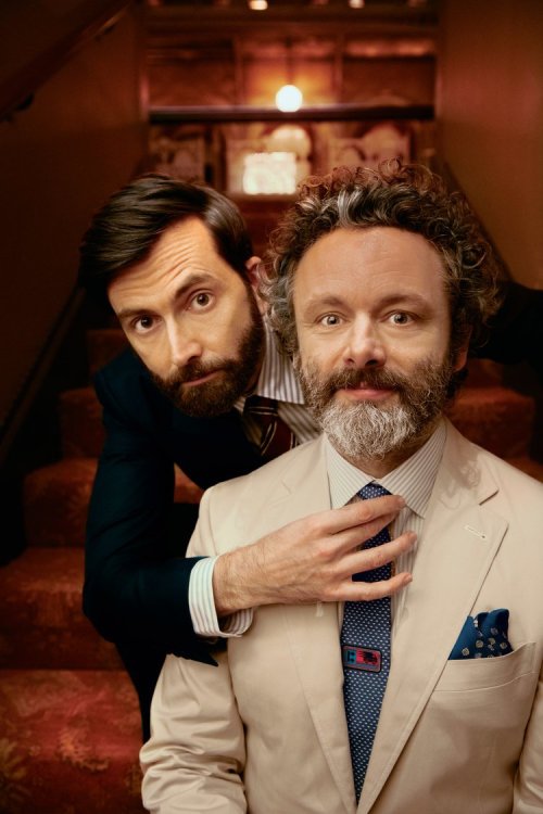 mizgnomer: David Tennant and Michael Sheen - photographed for High Life Magazine(promotion for Good