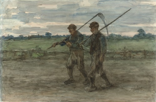 Mowers by Jozef Israëls (Dutch, 1824 – 1911)