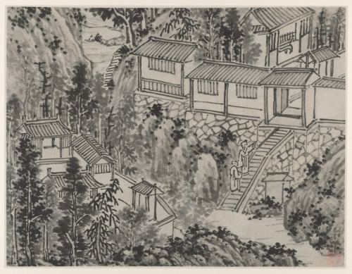 Twelve Views of Tiger Hill, Suzhou: The Pine Retreat, Shen Zhou, after 1490, Cleveland Museum of Art