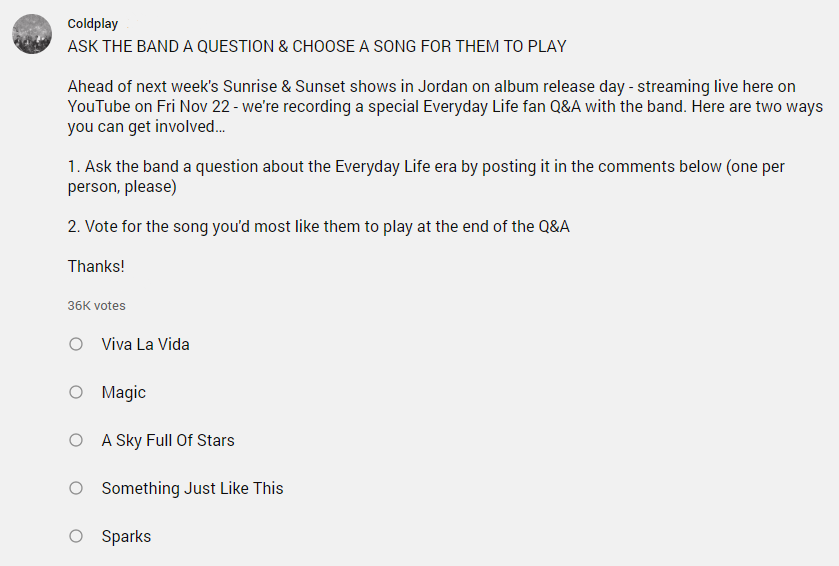 Q&A: Coldplay