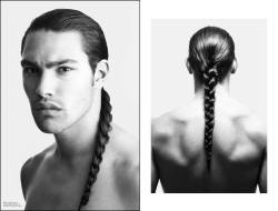 nativeamericannews:Michael Hudson is a young Mohawk model, actor. Love his hair so much! It’s so… shiny.  