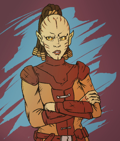 spacespunkorange:My face when you say DA:I had the first same sex only party member. Poor Juhani, I 