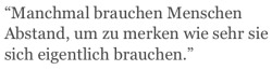 Nichts & und niemand wird dich je ersetzen können.