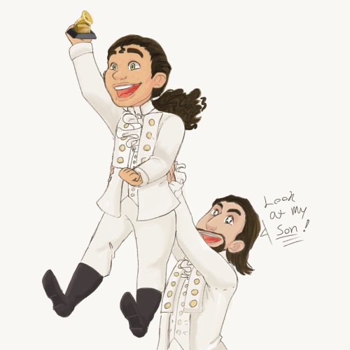 linmanuel:angryfirefly:Anthony posted the Grammy picture where Lin was holding his hip on Instagram 