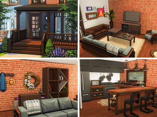  Kenmore (NO CC)Kinda a townhouse build! It’s so cute, I love how it turned out, with little
