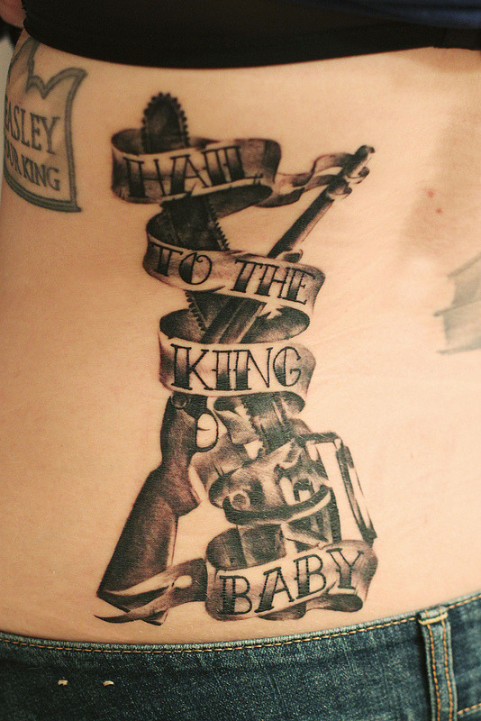FYeahTattooscom  This is my Army of Darkness tattoo that I got back