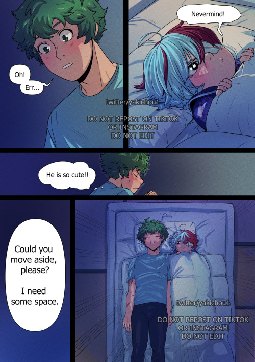 Here is our weekly dose of cute Shouto <3 We are getting close to the end of this comic! :) There