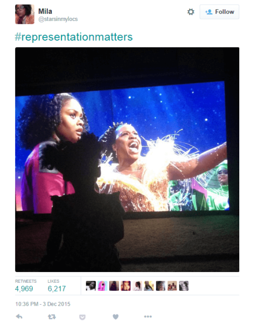 dakrolak:#RepresentationMatters The one tweet that sums up The Wiz Live on NBC last night!