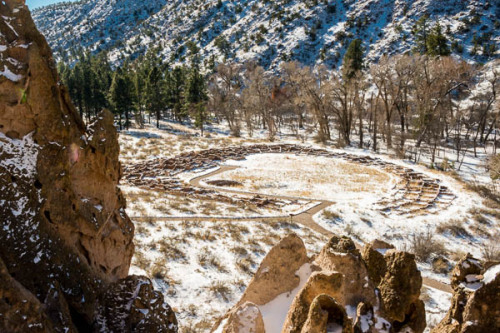 A morning walk at Bandelier National Monument….