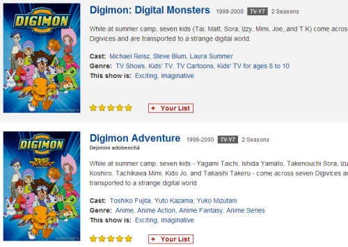afrogrrrlxvx:  onestepcloserxvx:  mothballwombat:  kecky:  digi-egg:  The first two seasons of Digimon are now on Netflix Instant! Both the English Dub and Japanese Dub (with English subtitles) are now available.   AAAAAAAAHHHHHHHHHH  AHHHHHHHHHHH 