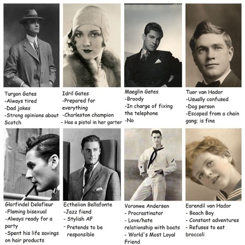 Tag yourself: 1920s Gondolin edition (insp. by this thing i wrote)