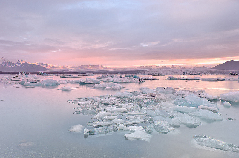 grocery-store-peach:  Glacial River Lagoon (Jökulsárlón, Iceland) 