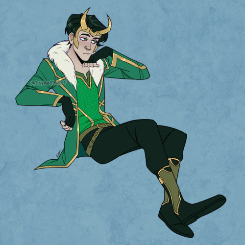 tinymintywolf: commission of comic loki