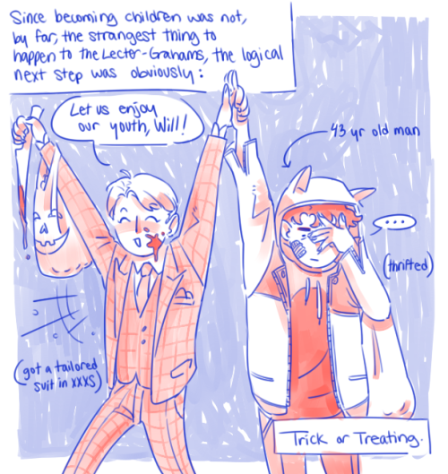 Me, At Like 3 In The Morning: What If Hannigram But Tiny? & Halloween?